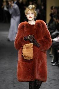 Sonia Rykiel – Rust fox cardigan coat