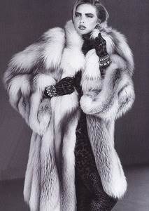 Cross Fox Fur Coat Pelz & Leder Special Edition